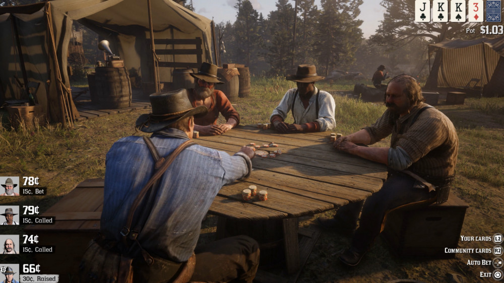 Все настольные игры в Red Dead Redemption 2